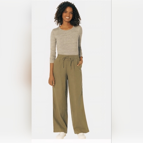 Universal Thread Tribeca Green Wide Leg Drawstring Jeans/Pants Women 16L - Picture 1 of 9